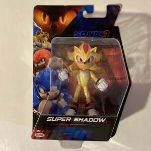 Sonic The Hedgehog 3 Movie Wave 3 SUPER SHADOW 5” Action Figure New Sealed